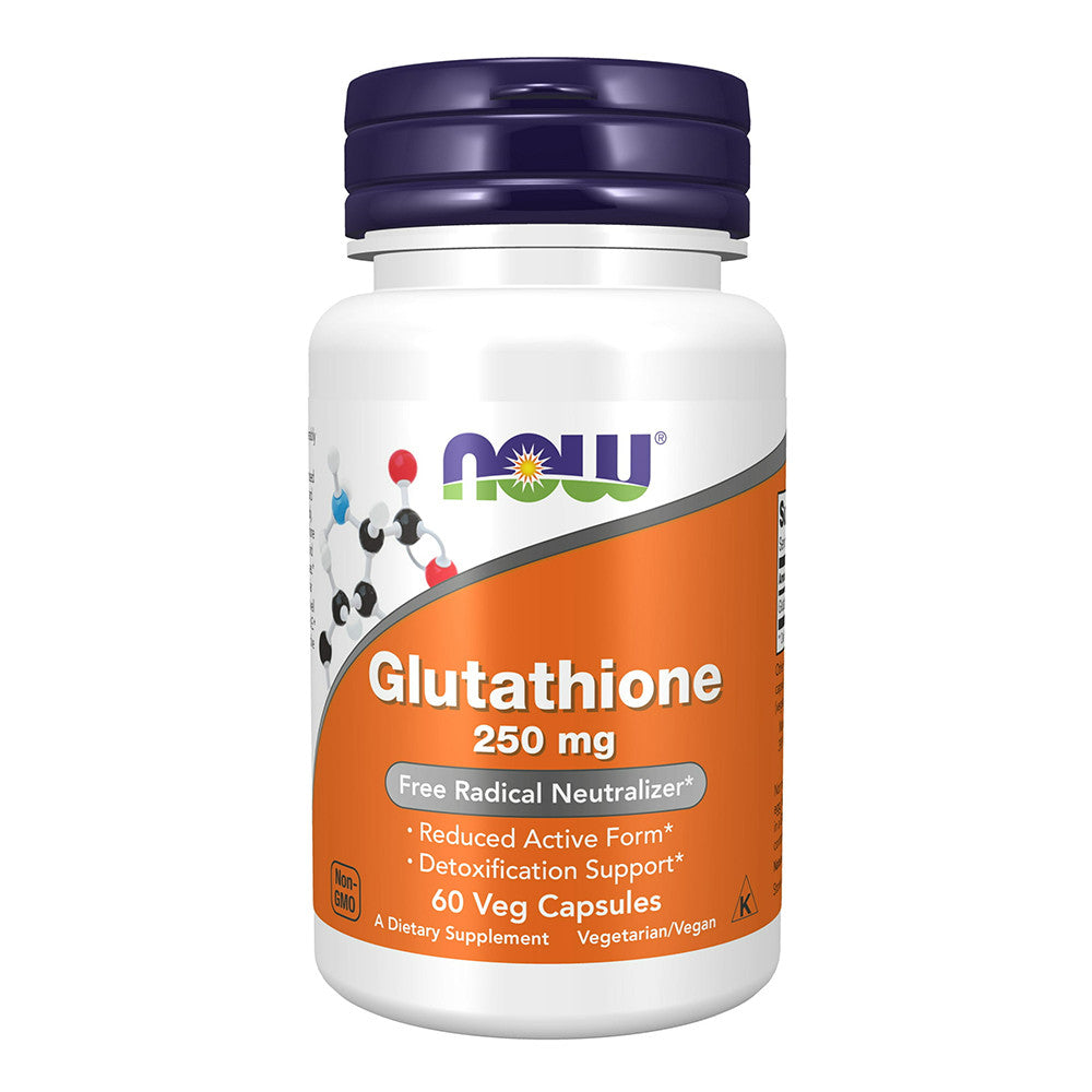 Now Food Glutathione 250 Mg Detoxification Support Supplements, 60 Ea